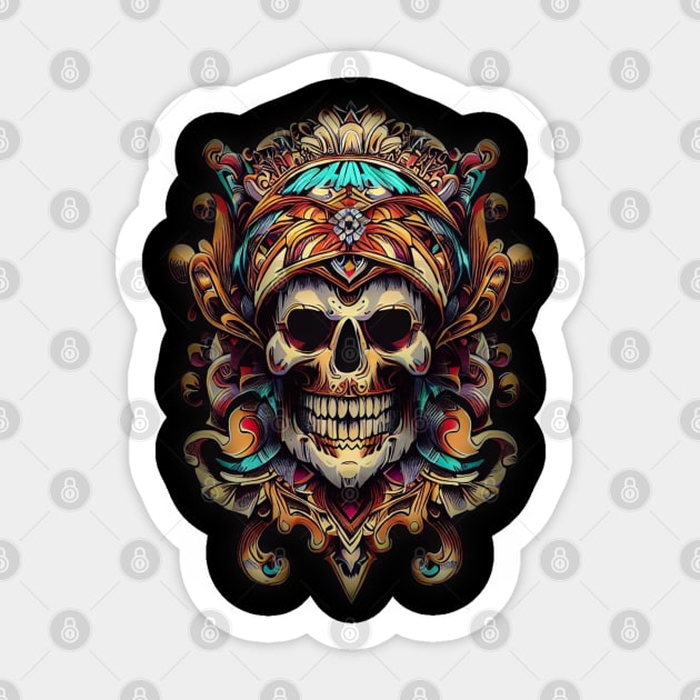 Fantasy Skull Sticker by Ezhael